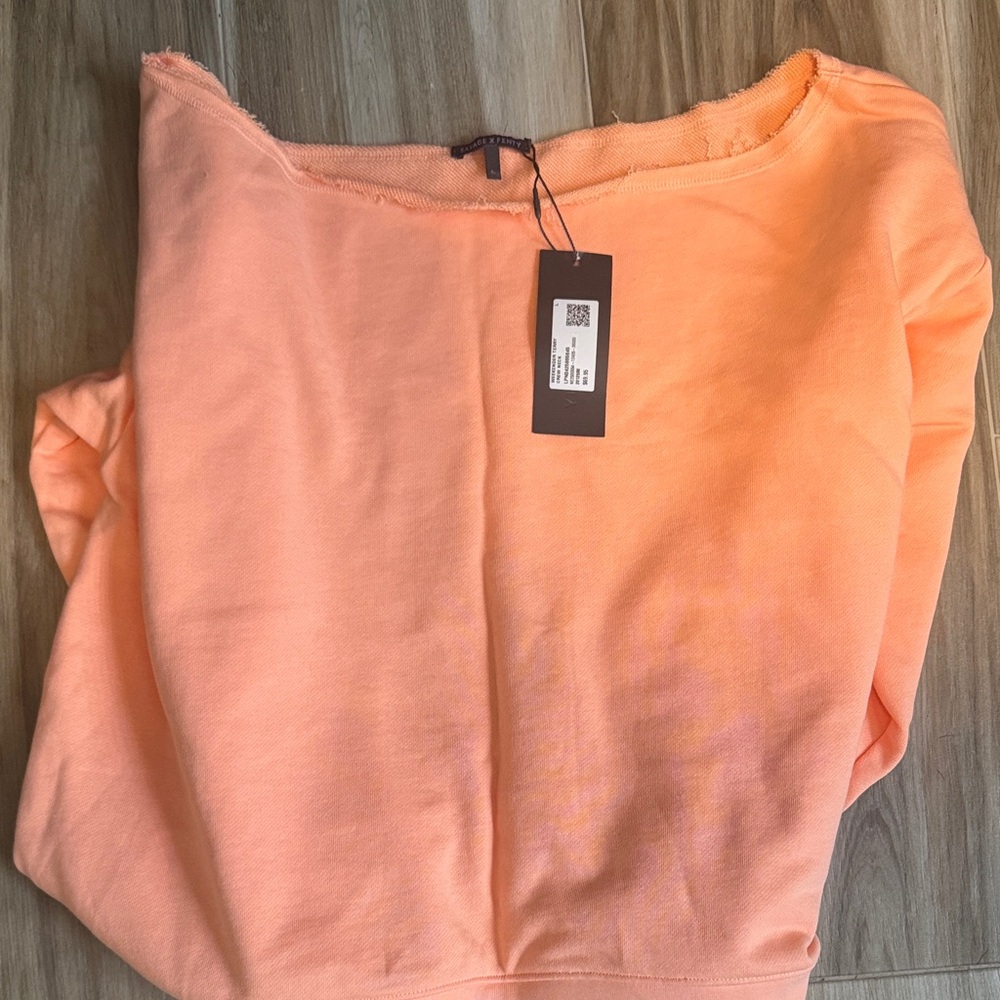 Peach Crewneck Sweatshirt - Soft Orange Tone